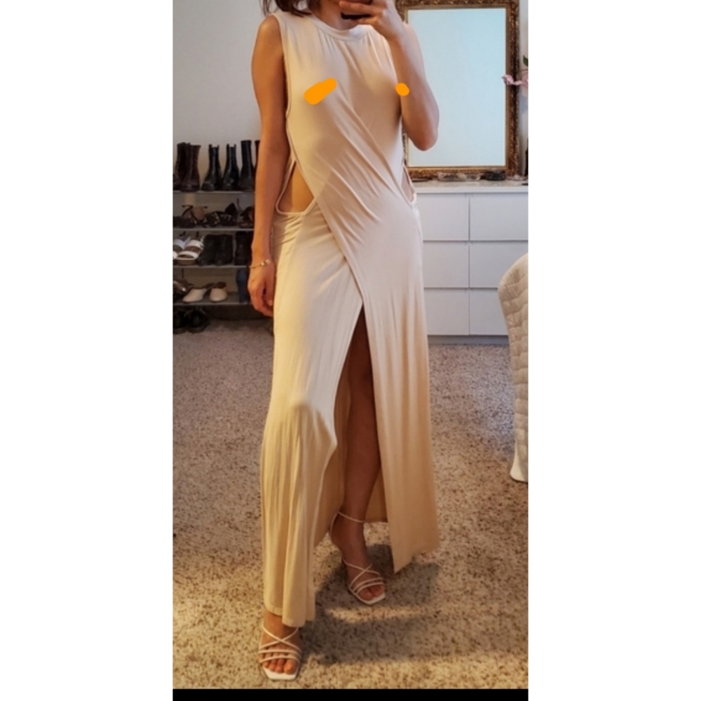 Sabo Skirt Cream Maxi Dress